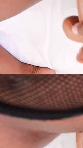With a Dildo
