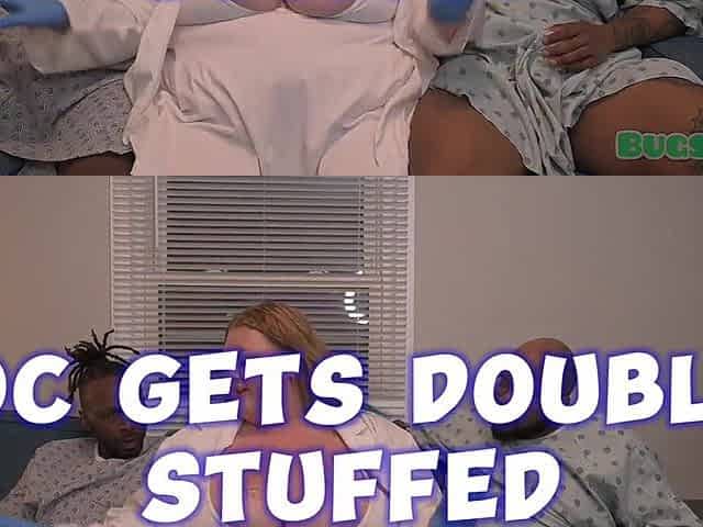 EXCITED big beautiful woman DOCTOR
