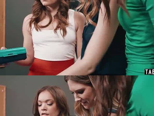 Wicked mother I'd like to fuck lesbian babes double permeating a petite titted bitch