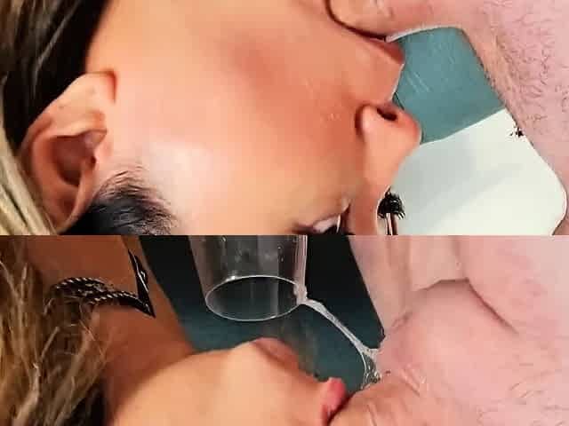 Huge Japan blowjob and handjob POV orgy with a cumshot