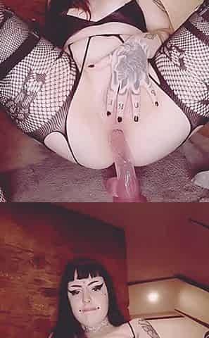 First Ever Anal Dildo Riding