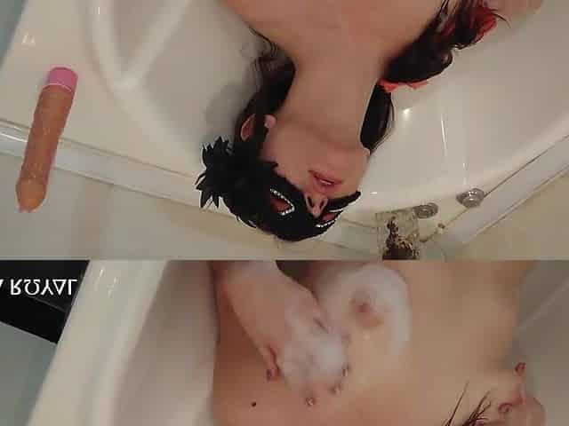 Russian Teen 18+ Caresses Pussy In The Bathroom
