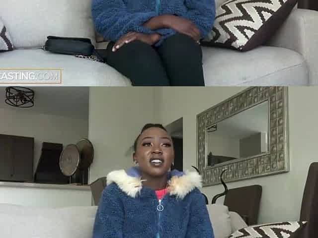 Petite Black Teen Beauty Vagina Stretched By Large Rod American In Casting Call
