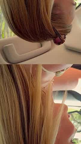 Crazy Blonde MILF Driver Picks Me up and Inhales My Balls in the Car
