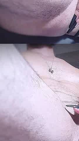 Long Black Nails Massaging Hard Cock and Balls up to Multiple Cumshots