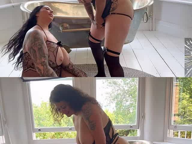 Big Booty BBW Lesbians Maddison Black & Dunken Hina Thick Ass Lesbian Quickie