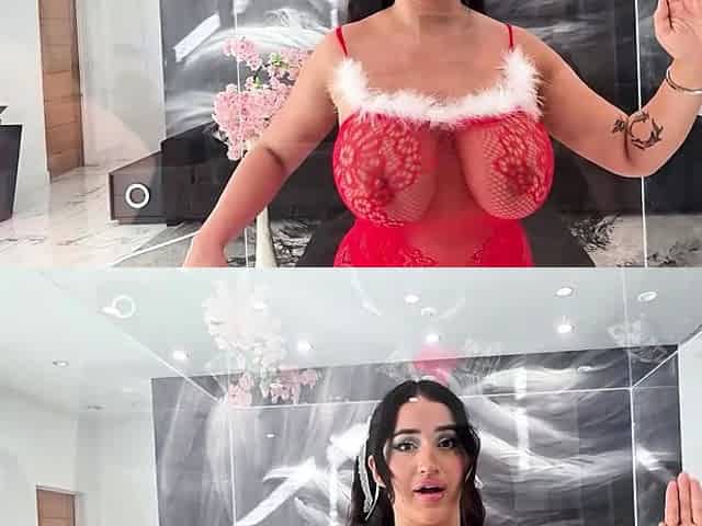 Nia Bleu Candy Cane Christmas Lingerie Display Case