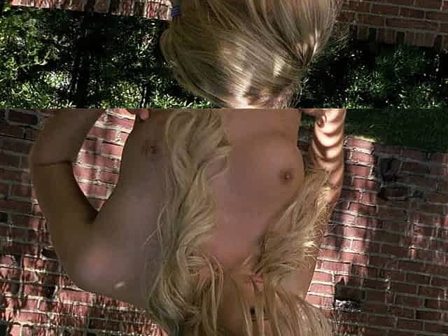 Blonde MILF loves outdoor and gangbang