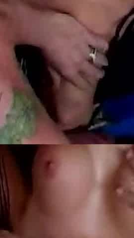 Mature Brunette's Ass Stretched Wide Dripping Cum Everywhere