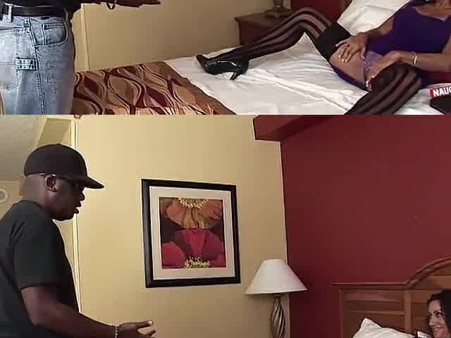Hottie is itching for a large ebony penis in her round booty