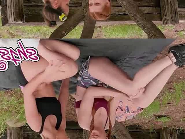 TWISTYS - Jane Rogers Gets Trailside TLC From Paige Owens, Leading To Outdoor Twat Licking And Tribbing