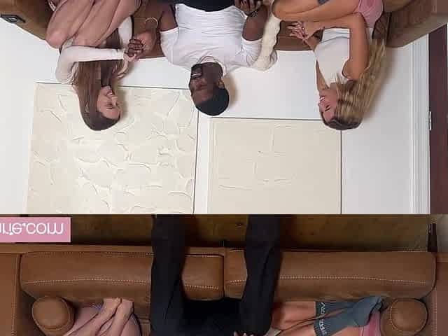 Lewd BFFs Melanie Marie & Agatha Vega Get Raw Banged By Large Ebony Penis Gym Tutor