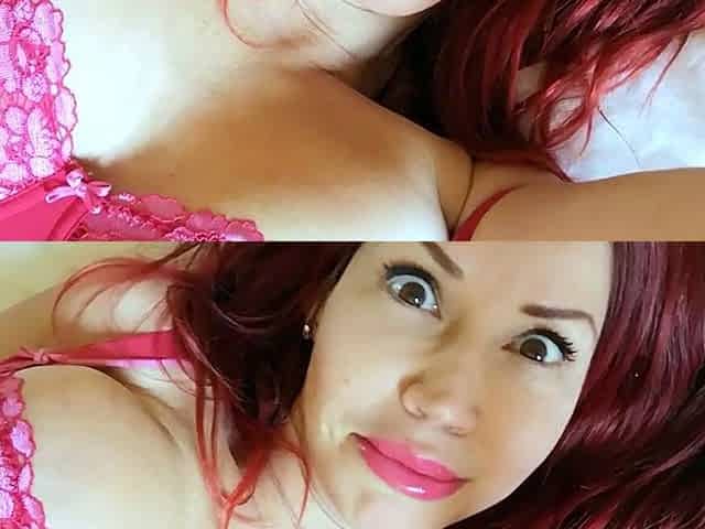Great Big Boobs On Masturbating Redhead