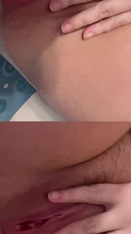Fingering My Hairy Pussy While Pissing