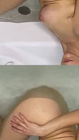 Nude Stinky Farting in a Bathtub in Different Poses