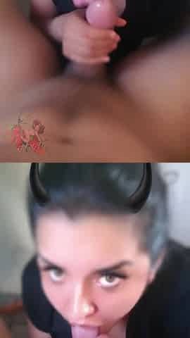 Nasty wife ends up bent over begging for greater quantity during the time that her cuckold watches