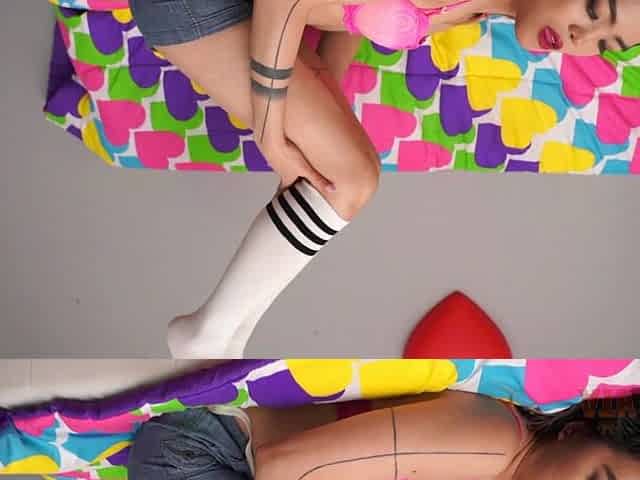 Asian Teen in Socks