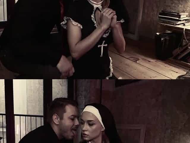 Glad Halloween ! A nun sins with an incubus
