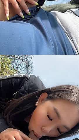 I sucked my ally off on my morning walk and drank cum