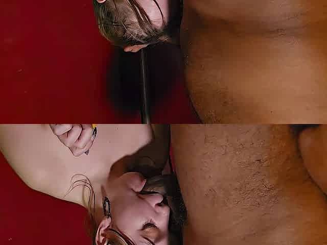 Trying to do my makeup whilst sucking cock