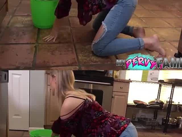Addie Andrews - Convincing & Creampieing My Blonde Stepmom