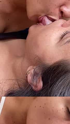 My Stepsister Asks Me to Suck Her Big Tongue and Shoves It Down My Throat