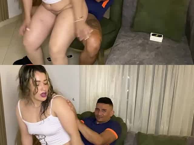 Playing With My Neighbor Ends Badly With Sara Blonde And Sofia Simens