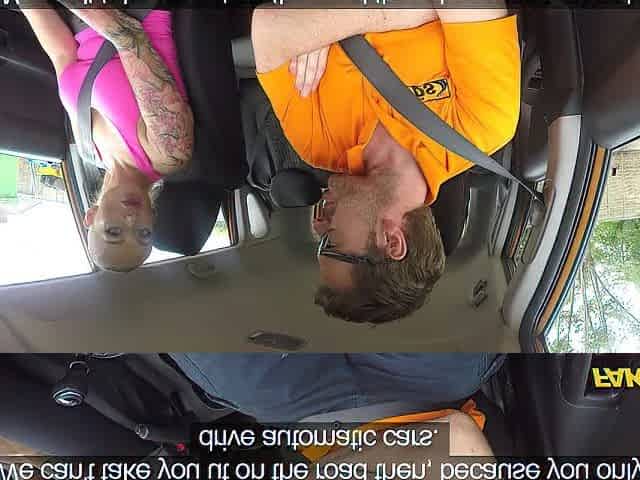 Fake Driving School mother I'd like to fuck in a High Ponytail banged by her driving instructor