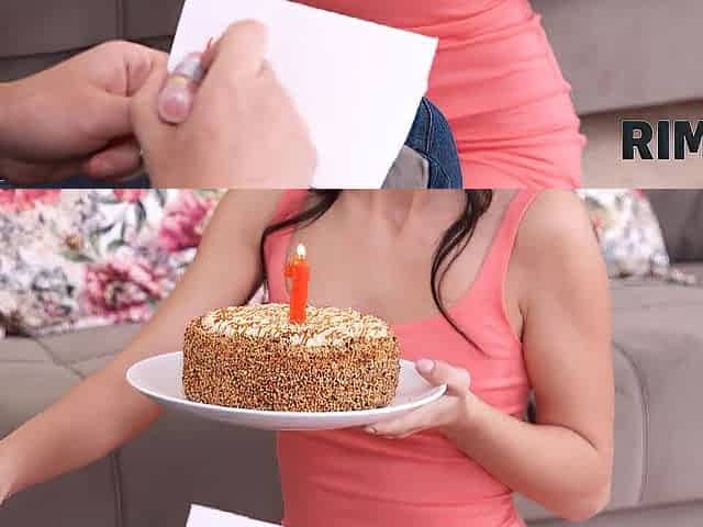 RIM4K. Vehement sex on 1st anniversary ends with rimjob and spunk fountain