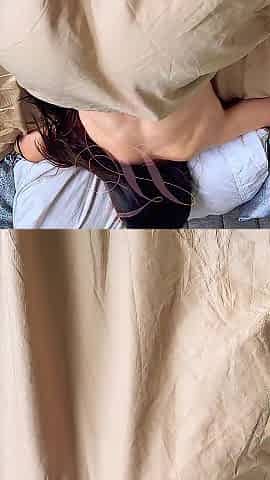 Hawt Wife wiggles Large Butt below sheets