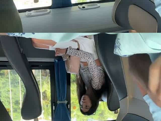 Public Bus Tugjob to Orgasm