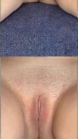 vagina lips drenched in cum