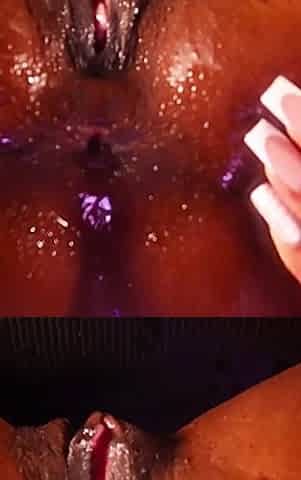Lola Black XXX Ebony Ass Winking