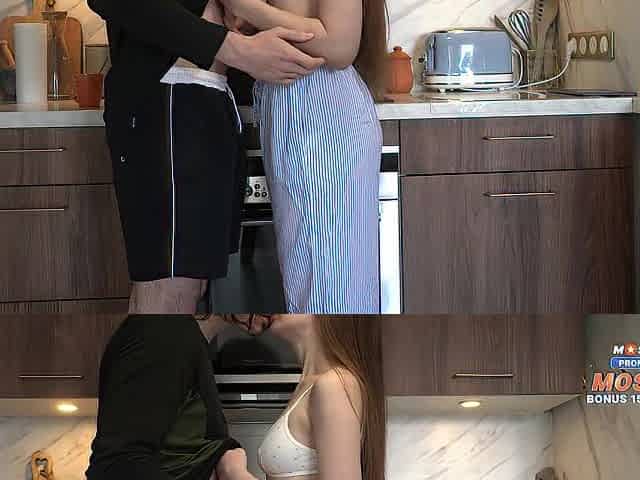 Roommate Screws Me Hard In The Kitchen And Cums Inside - Via Hub