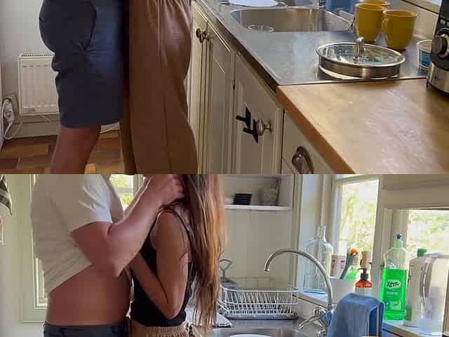 I Got So Horny While Watching Her Doing The Dishes
