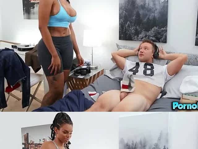 Slob Van Wylde Fucks His Big Black Assed Ebony Roomate