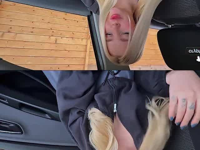 A cutie in leggings with a biggest booty came to visit