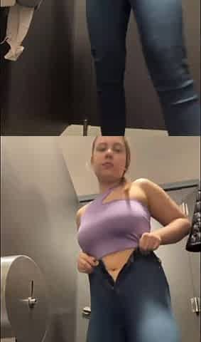 Risky Masturbate with Big Dildo and Tight Pussy