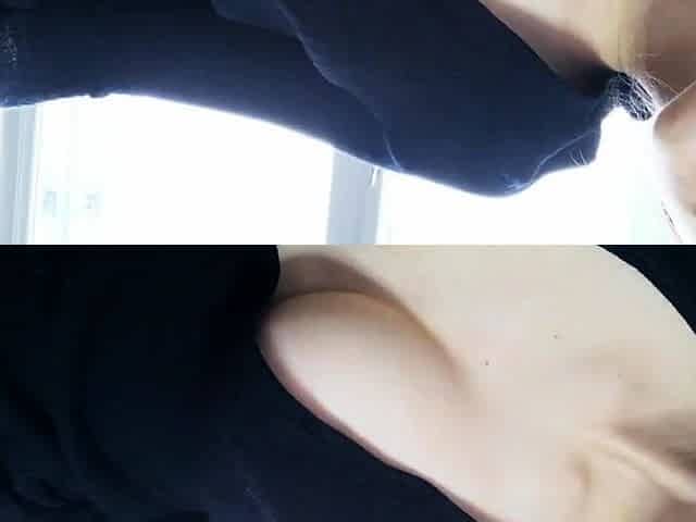 Lazy Tiddy Tease - Solo Brunette Webcam Show