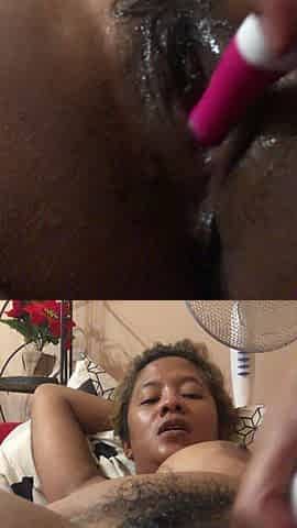 Beautiful Naked Indonesian Wife Work Hard Her Pussy with Dildo