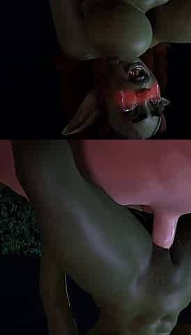 Fucking a Goblin Girl by the Pool