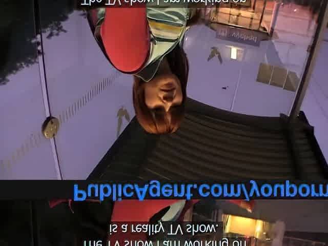 PublicAgent Lucy Gets my large penis in her behind the educate station.