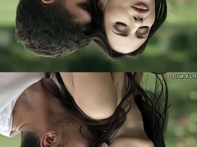 Romantic babe Lilu Moon gets her holes licked and sniffed outdoors
