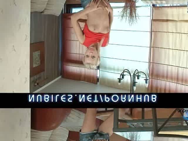 Petite tit golden-haired oiled up vagina bang