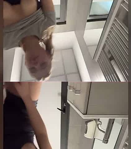 First Time Fucking in the Public Toilet
