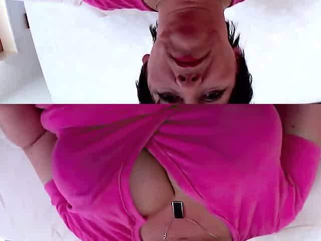 Large breasts aged gives a ideal boobjob to his penis