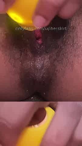 sex-toy makes my cunt ooze squirt