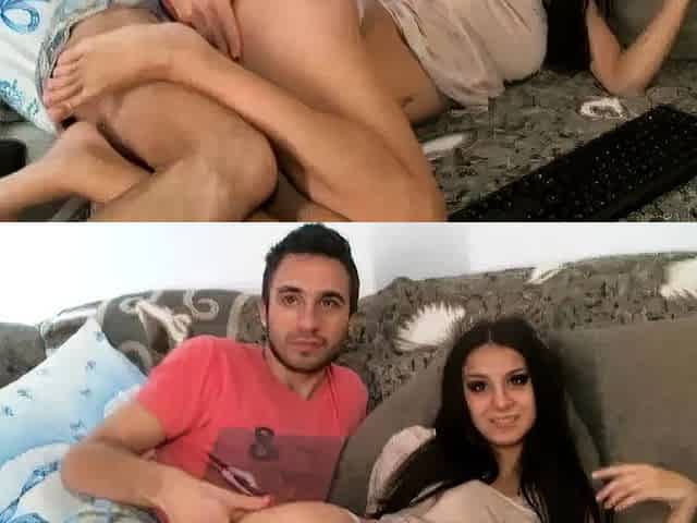 Small titted brunette amateur anal nailed at home