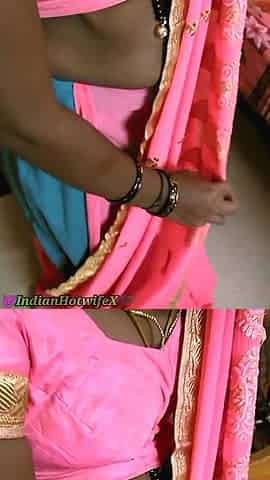 Dusky Tamil Wife Renu's Saree & Hard Fucked by Bull, Cuck Watches! Indianhotwifex