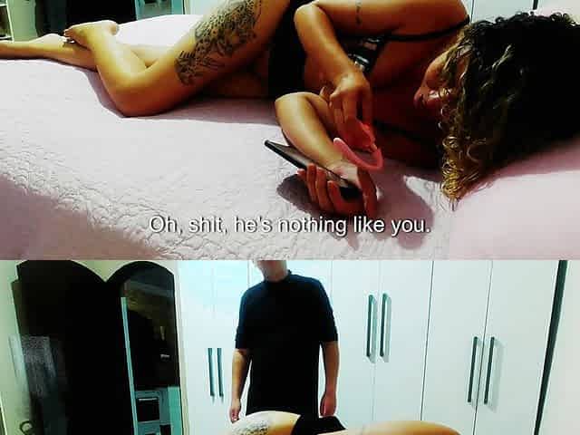 Stepdaughter Is Caught and Has to Give in to Her Stepfather's Wishes